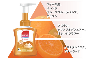 foaming hand soap fruity fresh bottle | ミューズ