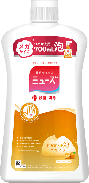 foaming hand soap fruityfresh refill 700 | ミューズ